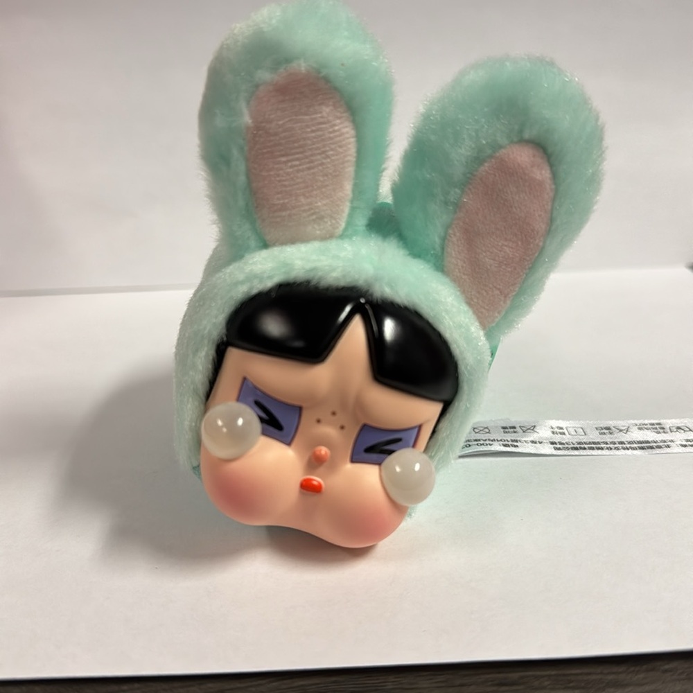 NWOT CRYBABY × Powerpuff Girls Series-Vinyl Face Plush - Bunny Buttercup - Picture 3 of 12